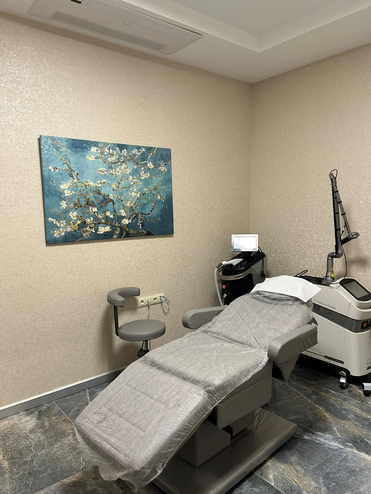 Klinikteki bakım ve uygulama alanı